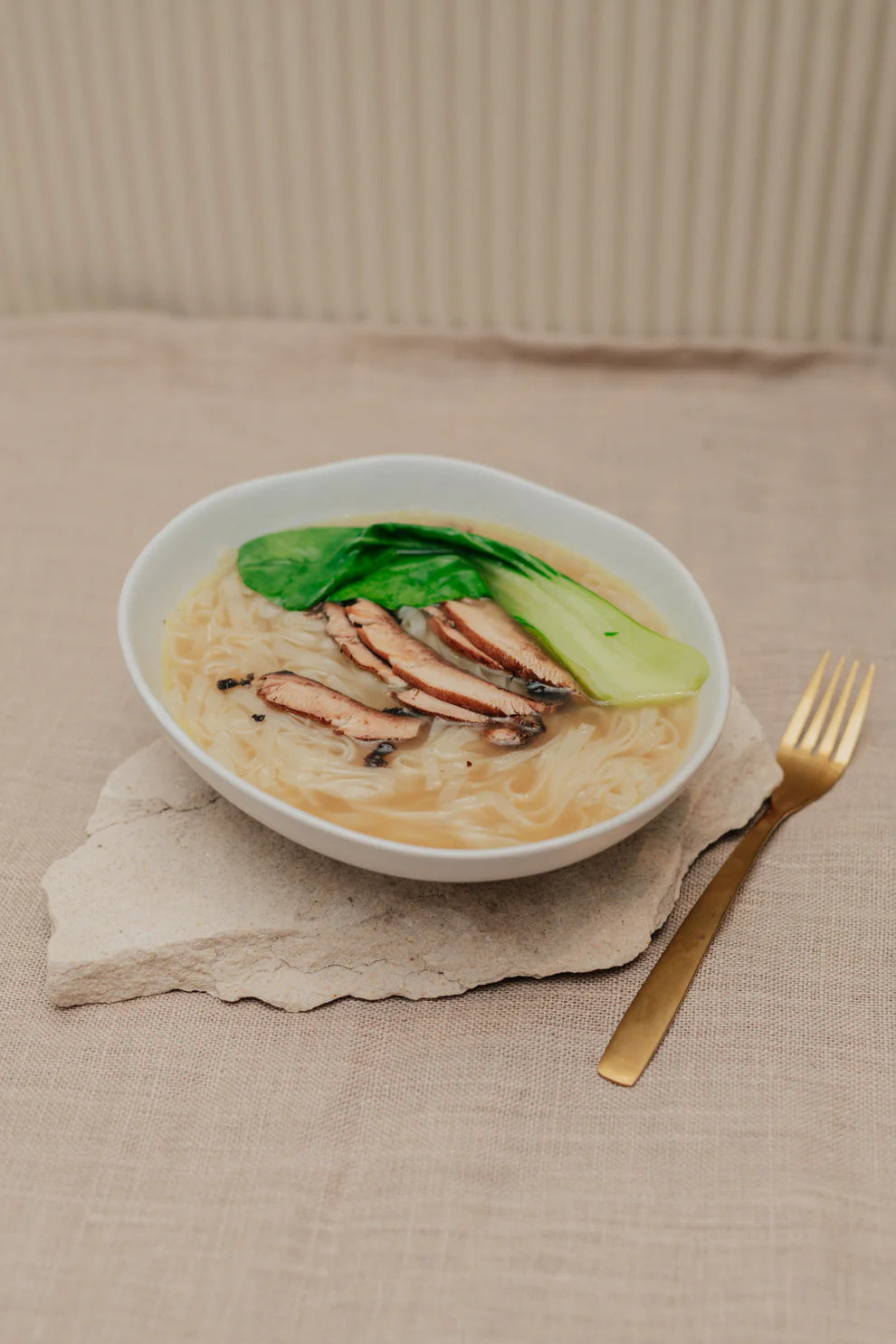 Healing Broth with Asian Greens and Noodles